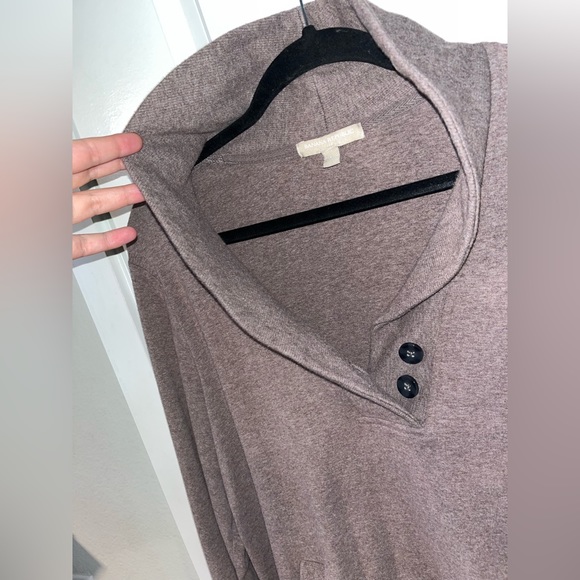 Banana Republic Womens Brown Long Sleeve Shawl Collar Pullover Size Large - Picture 8 of 16